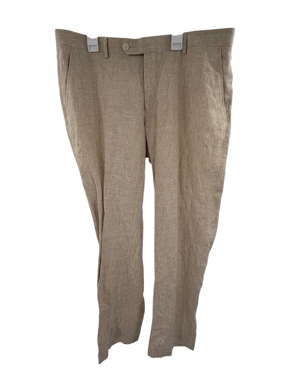 Tommy Hilfiger 100% Linen Men’s Dress Pant Size 36x30 Tan Beige Resort Vacation